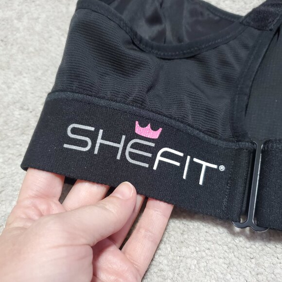 SHEFIT Ultimate Sports Bra High Impact Fully Adjustable Gym Black Women's Medium - Picture 11 of 15